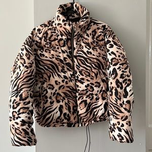 Forever 21 Leopard print Bomber Jacket
